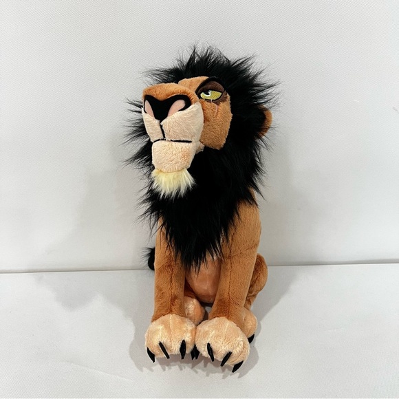 Disney Lion King Size 14" Scar Plush Stuffed Animal Hyena Leader Brown - Picture 1 of 12